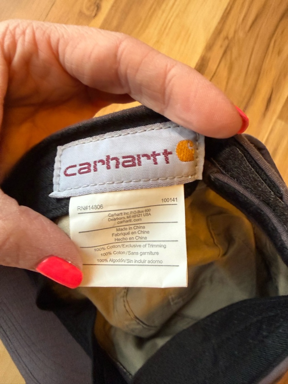 Carhartt Men's Grey Canvas Military Cap - Picture 6 of 6
